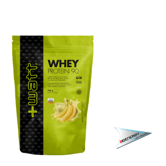 +Watt-WHEY PROTEIN 90  750 gr Doypack Banana  
